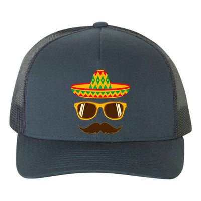 Funny Cinco De Mayo Party Mustache Face Dad Papa Cito Gift Yupoong Adult 5-Panel Trucker Hat