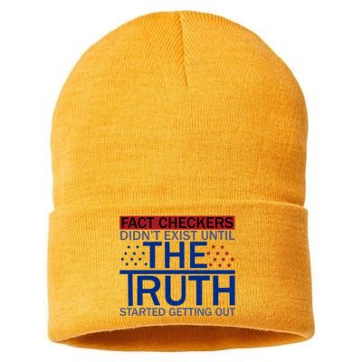 Fact Checkers Didn’T Exist Until The Truth Started Getting Out Sustainable Knit Beanie