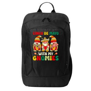 Funny Cinco De Mayo With My Gnomies Trio Gnomes Girl City Backpack