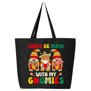 Funny Cinco De Mayo With My Gnomies Trio Gnomes Girl 25L Jumbo Tote