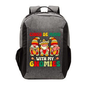 Funny Cinco De Mayo With My Gnomies Trio Gnomes Girl Vector Backpack