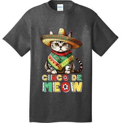 Feliz Cinco De Meow Funny Mexican Cat Fiesta 5 De Mayo T-Shirt