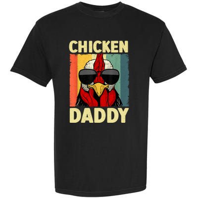 Funny Chicken Daddy Design For Dad Farmer Chicken Lover Garment-Dyed Heavyweight T-Shirt