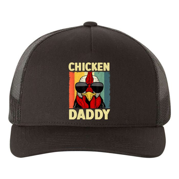 Funny Chicken Daddy Design For Dad Farmer Chicken Lover Yupoong Adult 5-Panel Trucker Hat