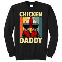 Funny Chicken Daddy Design For Dad Farmer Chicken Lover Sweatshirt