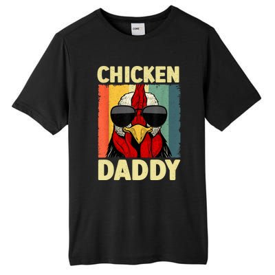 Funny Chicken Daddy Design For Dad Farmer Chicken Lover Tall Fusion ChromaSoft Performance T-Shirt