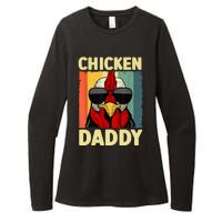 Funny Chicken Daddy Design For Dad Farmer Chicken Lover Womens CVC Long Sleeve Shirt