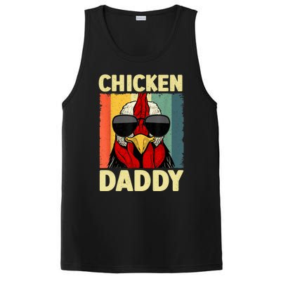 Funny Chicken Daddy Design For Dad Farmer Chicken Lover PosiCharge Competitor Tank