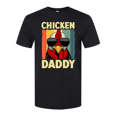 Funny Chicken Daddy Design For Dad Farmer Chicken Lover Softstyle® CVC T-Shirt