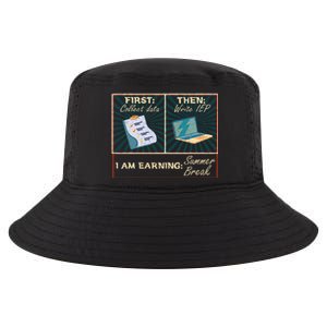 First Collect Dad Then Write Iep Funny Sped Teacher Psych Cool Comfort Performance Bucket Hat