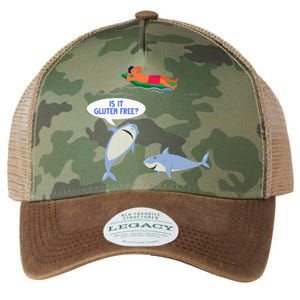 Funny Celiac Disease Wheat Free Shark Animal Gluten Free Legacy Tie Dye Trucker Hat