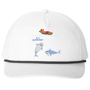 Funny Celiac Disease Wheat Free Shark Animal Gluten Free Snapback Five-Panel Rope Hat