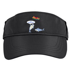 Funny Celiac Disease Wheat Free Shark Animal Gluten Free Adult Drive Performance Visor