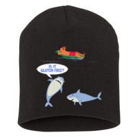 Funny Celiac Disease Wheat Free Shark Animal Gluten Free Short Acrylic Beanie