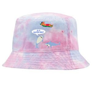 Funny Celiac Disease Wheat Free Shark Animal Gluten Free Tie-Dyed Bucket Hat