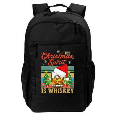 Funny Christmas Drinking Whiskey Liquor Drinker Saying Backpack