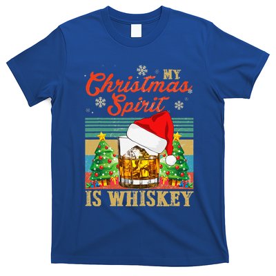Funny Christmas Drinking Whiskey Liquor Drinker Saying T-Shirt