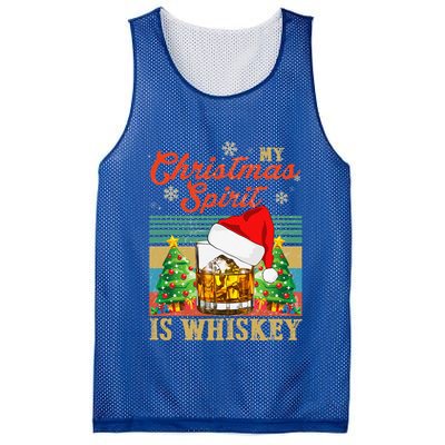 Funny Christmas Drinking Whiskey Liquor Drinker Saying Mesh Reversible Basketball Jersey Tank
