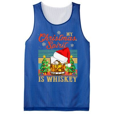 Funny Christmas Drinking Whiskey Liquor Drinker Saying Mesh Reversible Basketball Jersey Tank