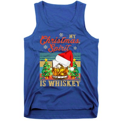 Funny Christmas Drinking Whiskey Liquor Drinker Saying Tank Top