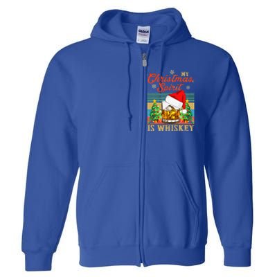 Funny Christmas Drinking Whiskey Liquor Drinker Saying Full Zip Hoodie