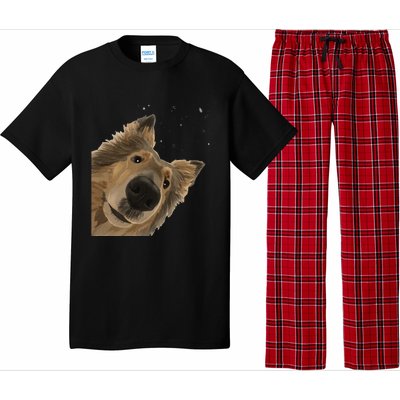 Funny Curious Dog Rough Collie Pajama Set