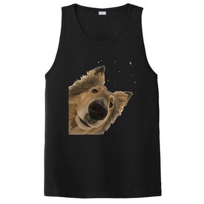 Funny Curious Dog Rough Collie PosiCharge Competitor Tank