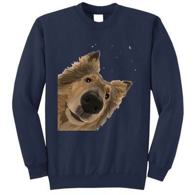 Funny Curious Dog Rough Collie Sweatshirt