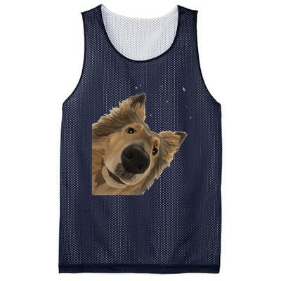 Funny Curious Dog Rough Collie Mesh Reversible Basketball Jersey Tank