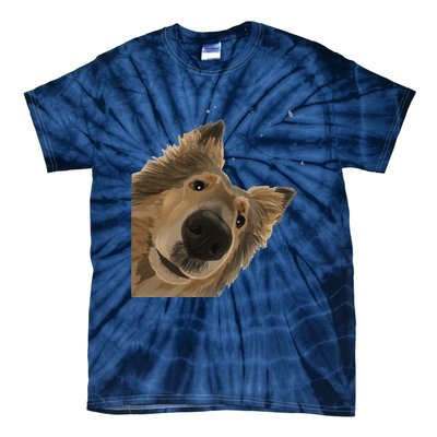 Funny Curious Dog Rough Collie Tie-Dye T-Shirt