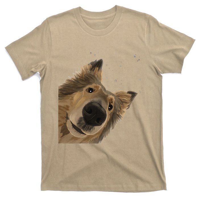 Funny Curious Dog Rough Collie T-Shirt