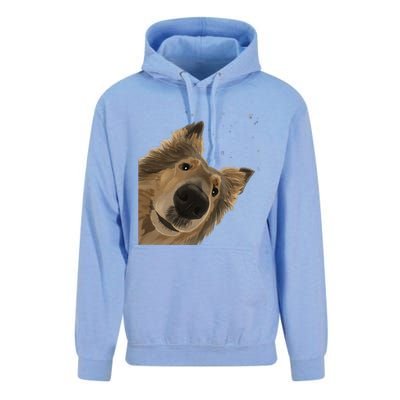 Funny Curious Dog Rough Collie Unisex Surf Hoodie