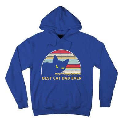 Funny Cat Dad Best Cat Dad Ever Cool Vintage Retro Cat Daddy Cool Gift Tall Hoodie