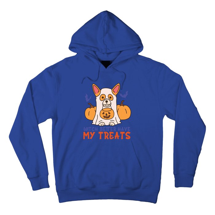 Funny Corgi Dog Lover Witch Better Have My Treats Halloween Gift Hoodie