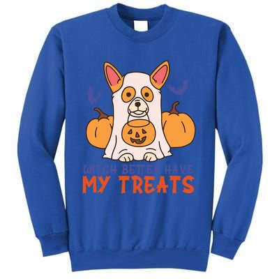 Funny Corgi Dog Lover Witch Better Have My Treats Halloween Gift Sweatshirt