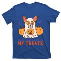 Funny Corgi Dog Lover Witch Better Have My Treats Halloween Gift T-Shirt