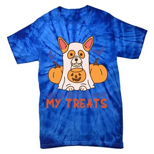 Funny Corgi Dog Lover Witch Better Have My Treats Halloween Gift Tie-Dye T-Shirt