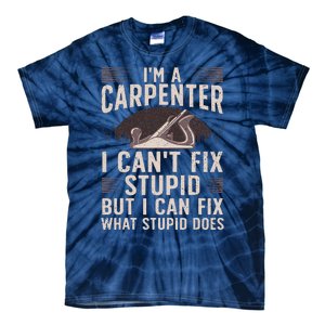 Funny Carpentry Design For Carpenter Woodworking Tie-Dye T-Shirt