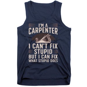 Funny Carpentry Design For Carpenter Woodworking Tank Top