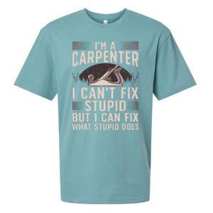 Funny Carpentry Design For Carpenter Woodworking Sueded Cloud Jersey T-Shirt