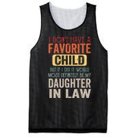 Favorite Child Definitely My Daughter In Law Funny Mother In Law Mother's Day Mesh Reversible Basketball Jersey Tank