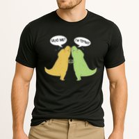 Funny Cute Dinosaur Trex Hug Me I'm Trying Cooling Performance Crew T-Shirt