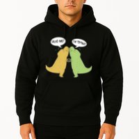 Funny Cute Dinosaur Trex Hug Me I'm Trying Hoodie