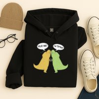 Funny Cute Dinosaur Trex Hug Me I'm Trying Hoodie
