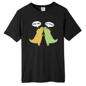 Funny Cute Dinosaur Trex Hug Me I'm Trying Tall Fusion ChromaSoft Performance T-Shirt