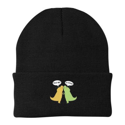 Funny Cute Dinosaur Trex Hug Me I'm Trying Beanie