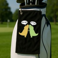 Funny Cute Dinosaur Trex Hug Me I'm Trying Golf Towel