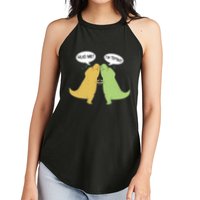 Funny Cute Dinosaur Trex Hug Me I'm Trying Women's Perfect Tri Rocker Tank