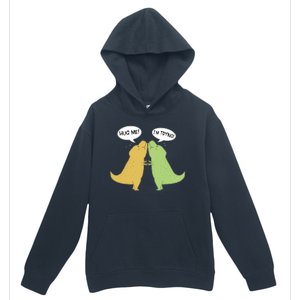 Funny Cute Dinosaur Trex Hug Me I'm Trying Urban Pullover Hoodie