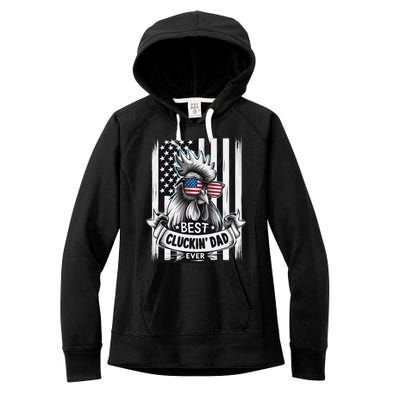 Farmer Chicken Dad Rooster Daddy Women's Fleece Hoodie